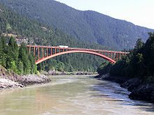 current Alexandra Bridge in British Columbia