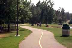 Recreational pathways through Boulevard Park