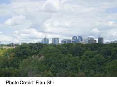 Earl Bales Park, with view of North York highrises