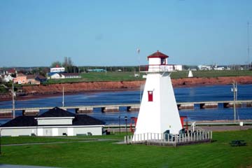 Wood Islands Lighthouse, beside the ferry dock