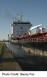 Ships on the Welland Canal at Thorold