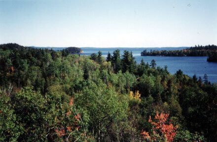 Wanapatei Lake's West Bay is just north of the Trans-Canada, east of Sudbury
