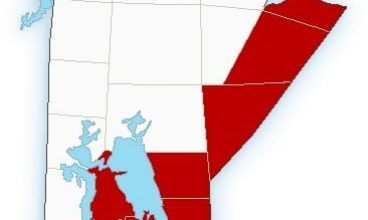 MB:  Heat Warning and Thunderstorm Risk along TCH #1 across Manitoba