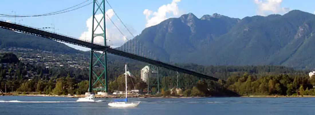Lions Gate Bridge View in Vancouver
