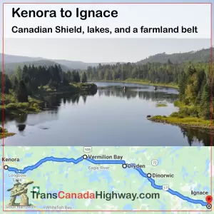 ON-Itinerary - Kenora to Ignace