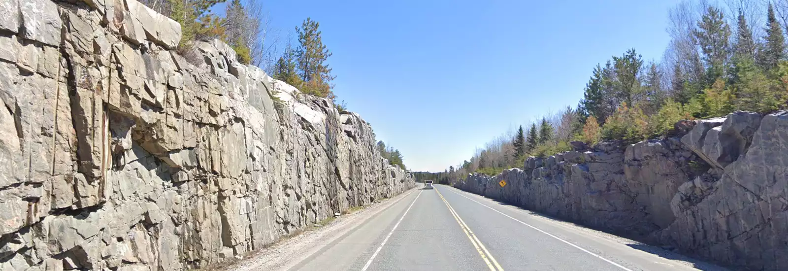 Rock cut on Highway 17A - Kenora Bypass