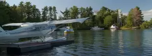 Sault Ste Marie Pointe Louise floatplane-sliver