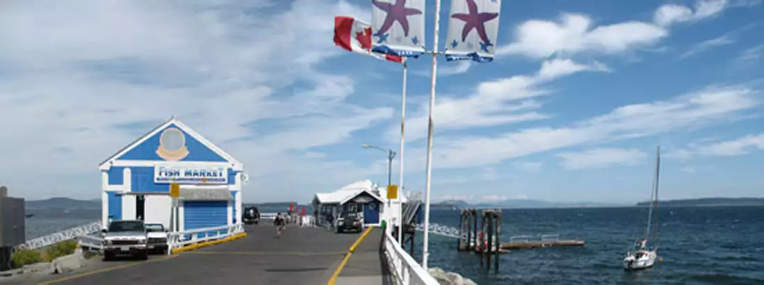 Victoria-Sidney-Beacon Ave Pier with flags-sliver