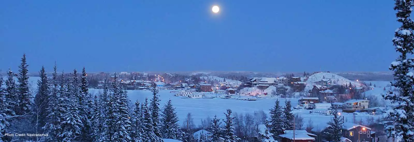 Yellowknife in winter-sliver