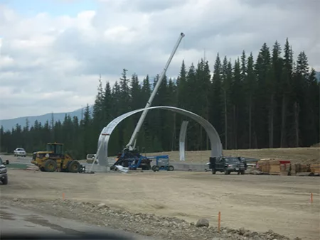 Animal Bridge Construction in Banff