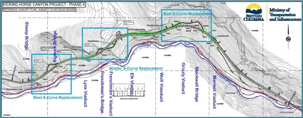 Updated Kicking Horse Canyon Construction Plan - Phase 4