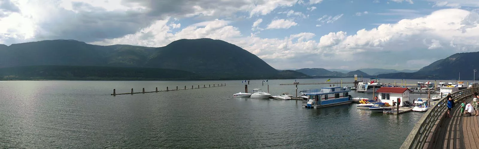 Salmon Arm View of town Wharf and lake -sliver (Mark Ruthenberg)