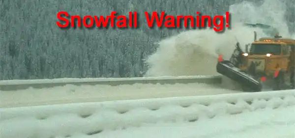 Snowfall Warning -weather