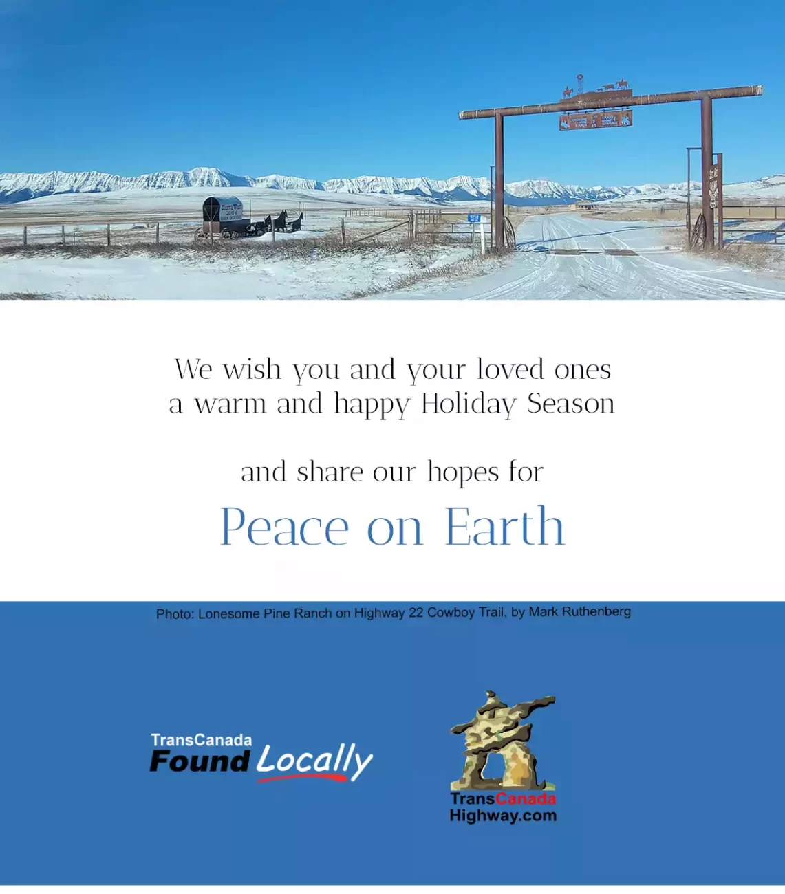 We wish you and your loved ones a warm and happy Holiday Season and share our hopes for Peace on Earth