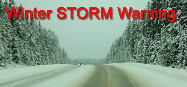 Winter STORM Warning -weather