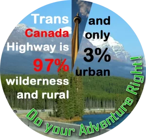 TCH is 97% wilderness and rural, and only 3% rural. Do your adventure Right!